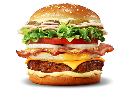 여기어때 클럽 샌드위치 버거 </br>
Club Sandwich Burger